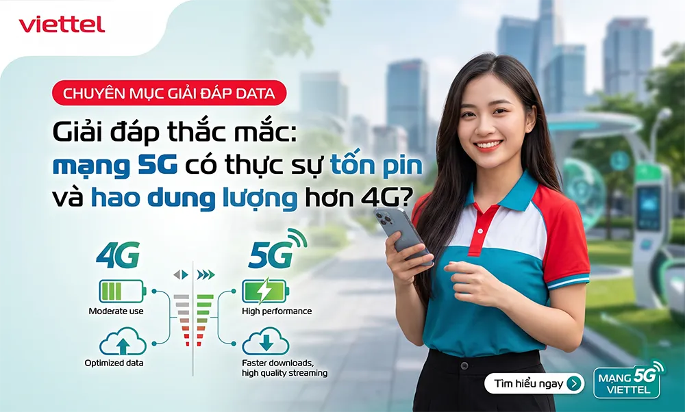 Chuyên gia giải đáp: mạng 5G có ngốn pin và hao data hơn 4G như lời đồn?
